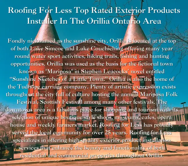 Roofing For Less project in Orillia